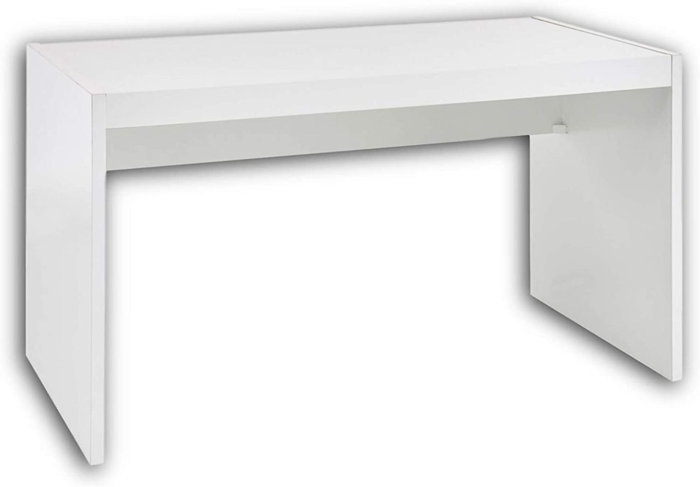 ALASKA Weiß Schreibtisch Kinderzimmer Tisch Jugendzimmer PC Büro ca. 135 cm Bild 1