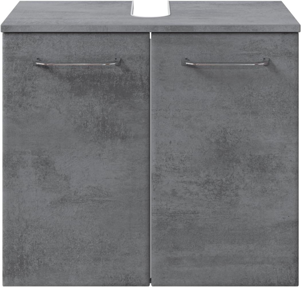 Pelipal Waschbeckenunterschrank, Holzwerkstoff, Oxid Dunkelgrau, 53x60x33 cm Bild 1