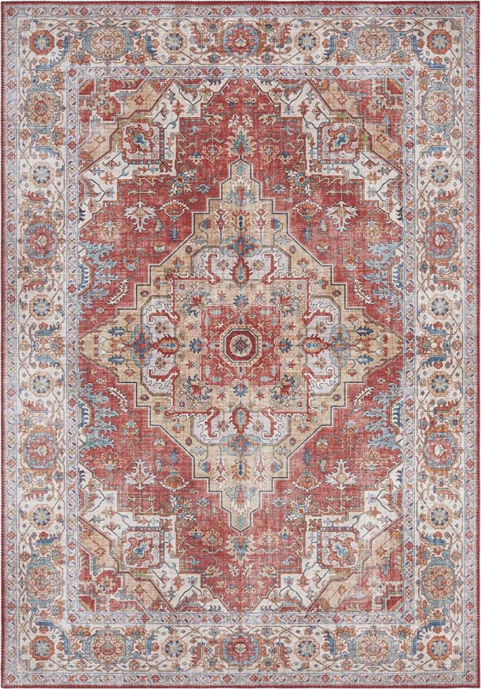 Vintage Teppich Sylla Ziegelrot - 200x290x0,5cm Bild 1
