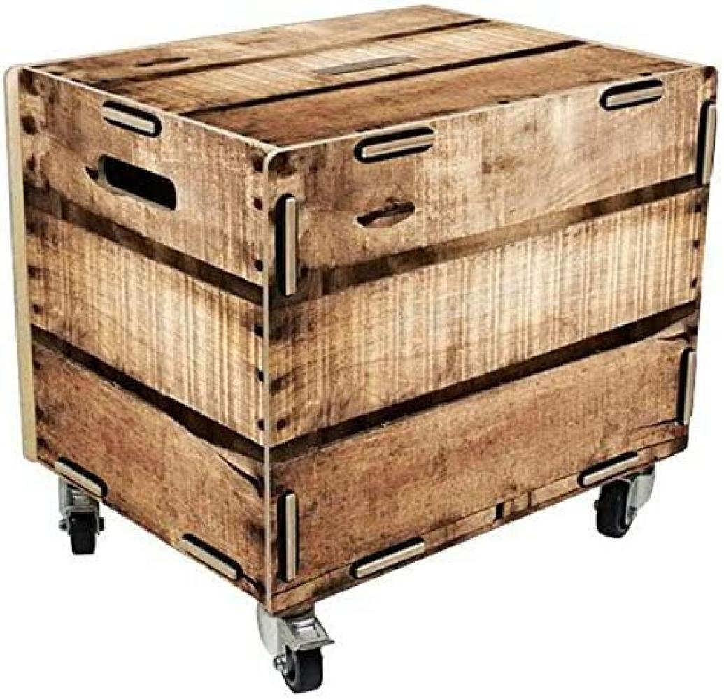 Werkhaus Rollbox Weinkiste Rollcontainer Tisch Box RB6007 Bild 1