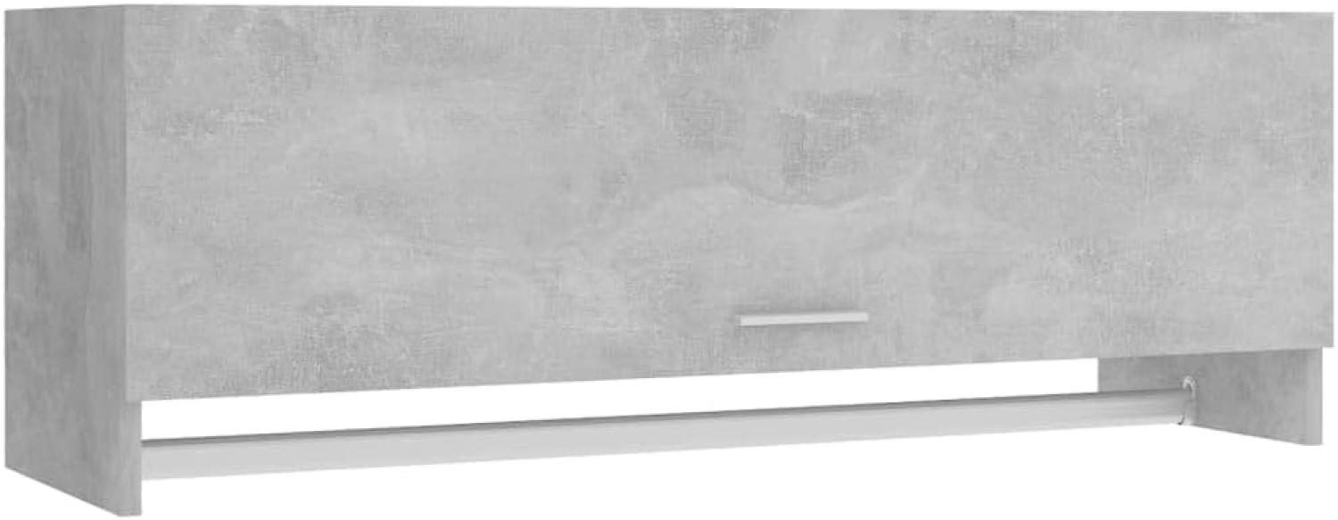 vidaXL Kleiderschrank Betongrau 100x32,5x35 cm Spanplatte Bild 1