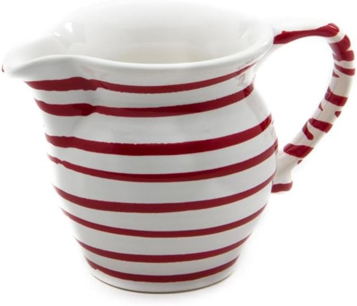 Rotgeflammt, Milchgießer Cup (0,3L) - Gmundner Keramik Milch und Zucker - Mikrowelle geeignet, Spülmaschinenfest Bild 1