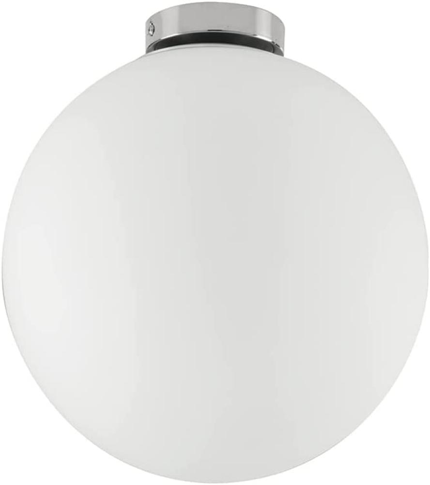 Kleine LED Deckenleuchte 1 flammig Glaskugel Weiß satiniert, Ø 15cm Bild 1