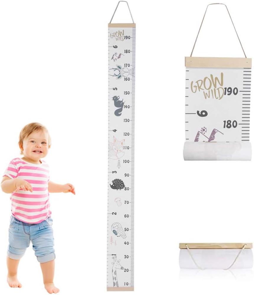 Kinder Messlatten Kinder Höhe Maßnahme Wachstumstabelle Tragbare Nette Wandaufkleber Home Raumdekoration für Kleinkinder Babys(#1) Bild 1