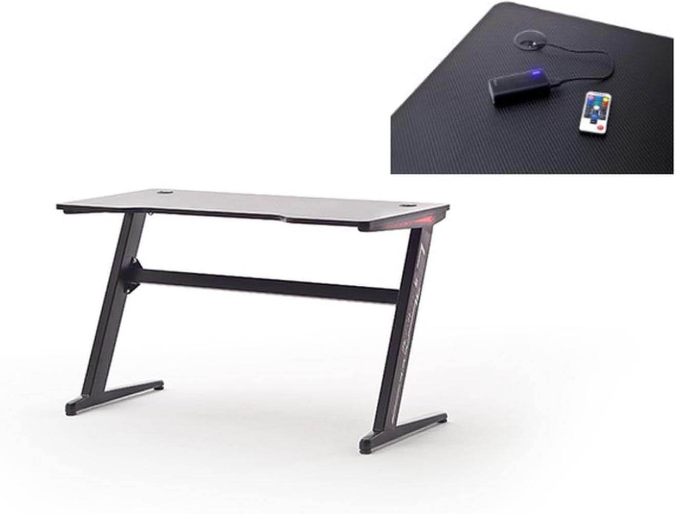 Schreibtisch >mcRACING Gaming Desk< (BxHxT: 120x73x60 cm) in schwarz Bild 1