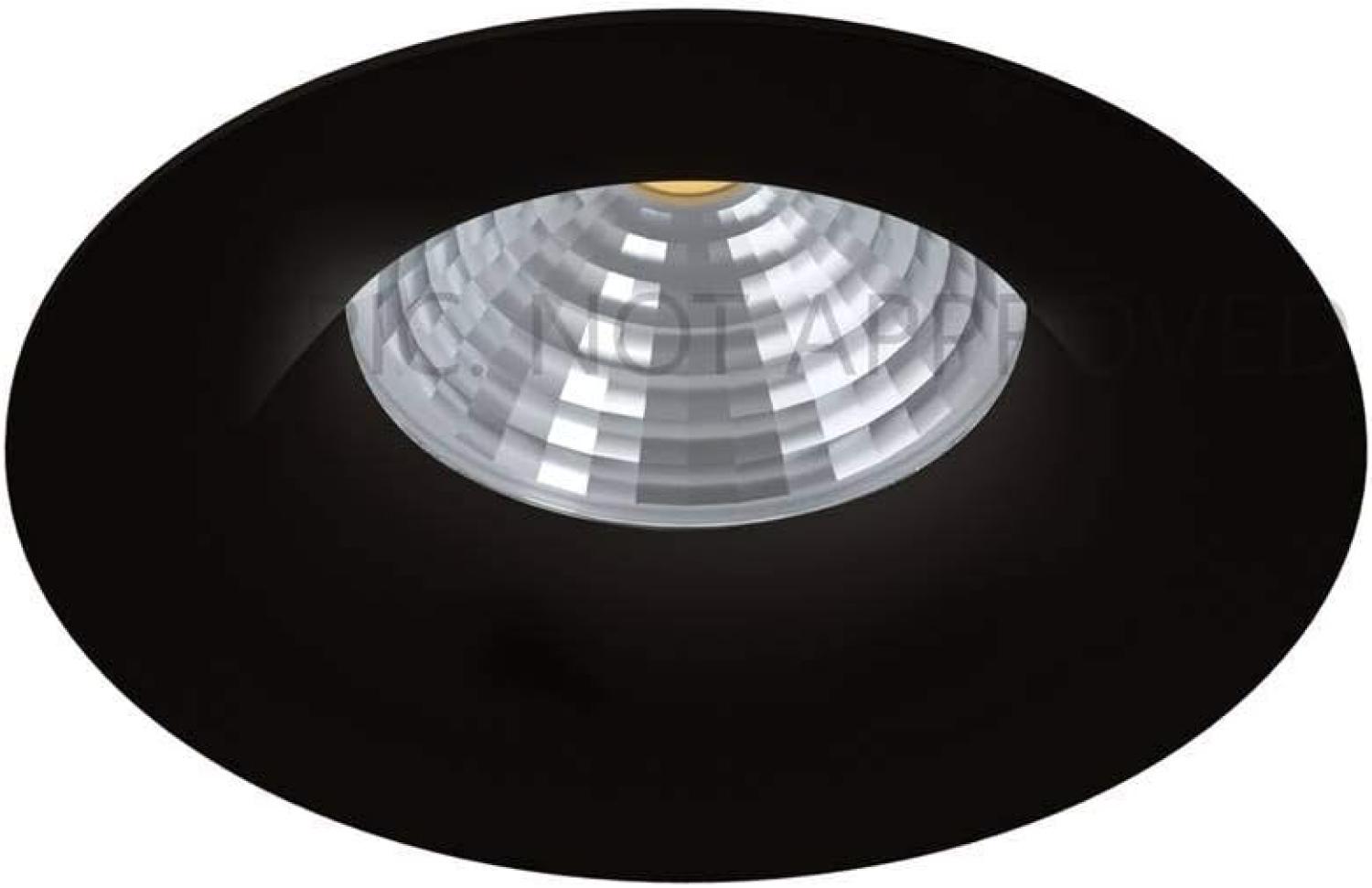 Eglo 98607 Hochvolt LED Einbauleuchte SALICETO schwarz 2700K rund Ø8,8cm H:4,2cm dimmbar Bild 1