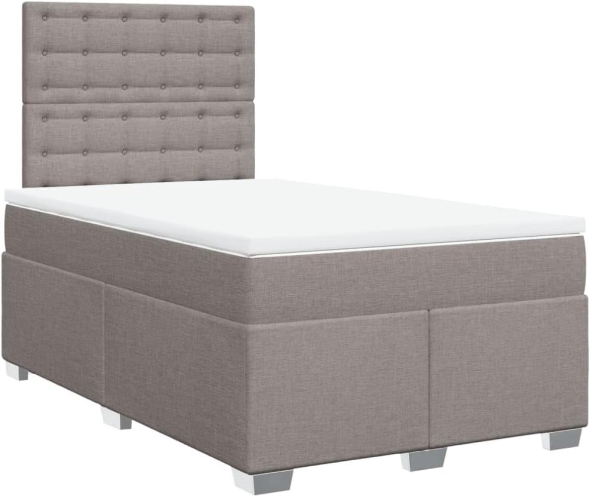 Boxspringbett mit Matratze Taupe 120x200 cm Stoff 3292773 Bild 1