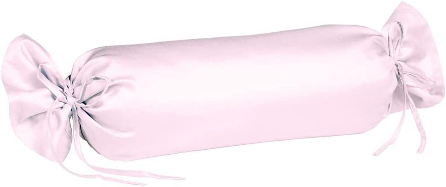 Fleuresse Mako-Satin-Kissenbezug uni colours rose 4040 40 x 15 cm Bild 1