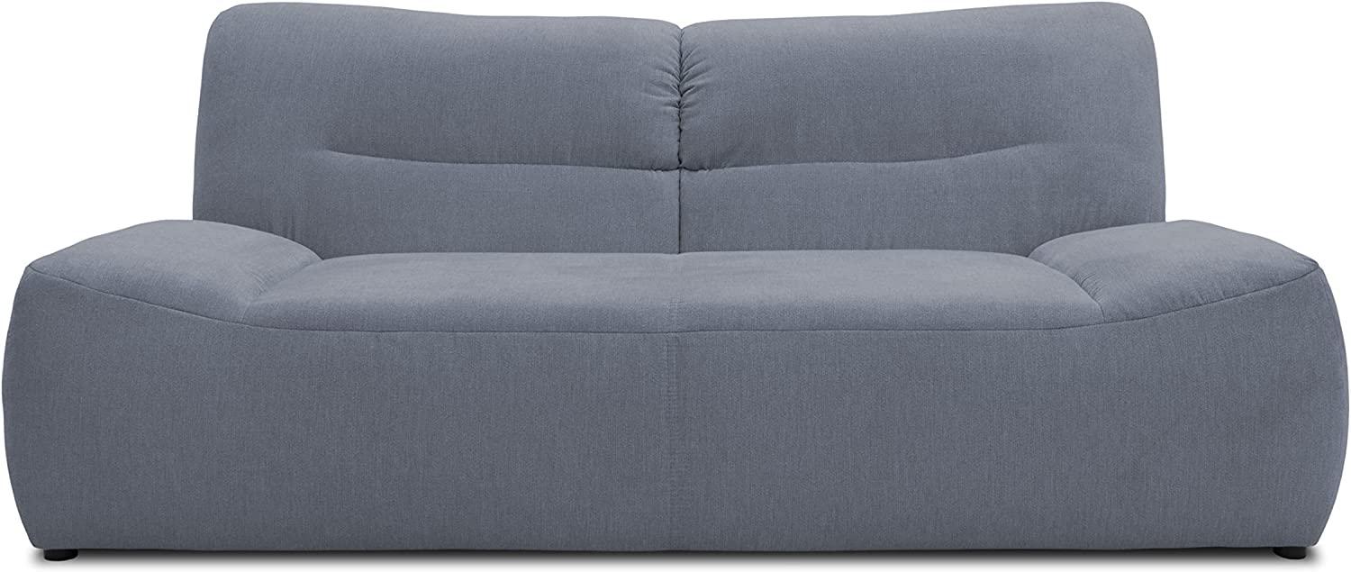 DOMO Collection Boho Sofa, 2 Sitzer im Boho-Style, 2er Sofa, Couch, Bigsofa in grau Bild 1