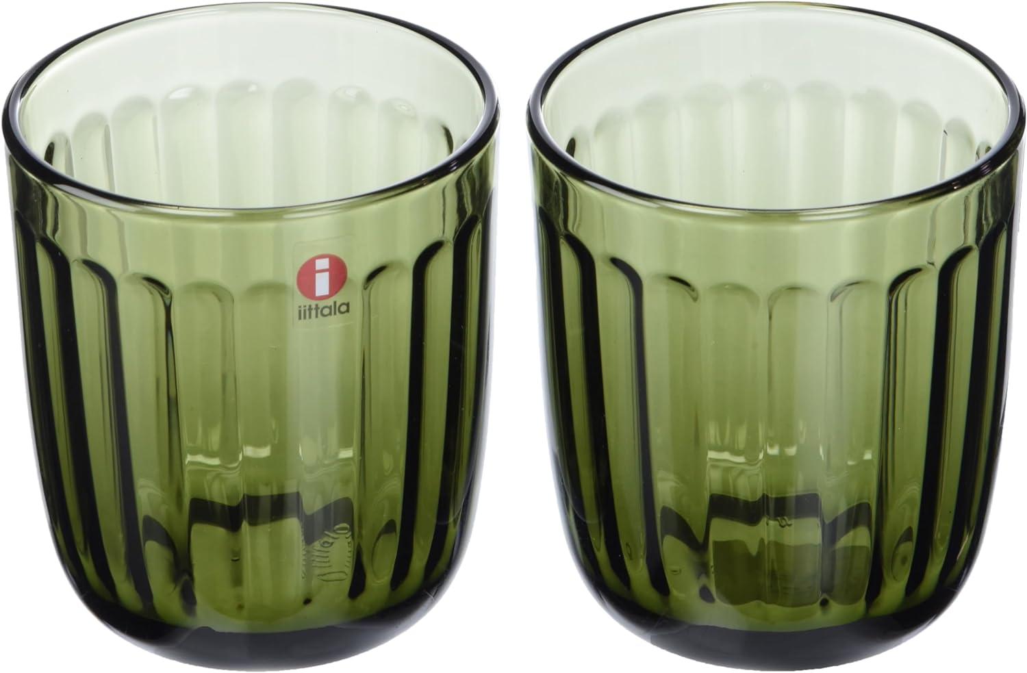 Glass – 260 ml – Moosgrün - 2 Stück Raami Gläser Iittala Wasserglas, Spülmaschinengeeignet Bild 1