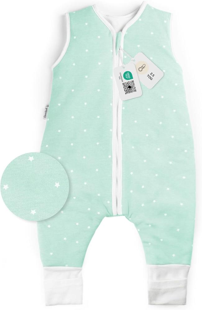 Ehrenkind Babyschlafsack Schlafsack mit Füßen 2.5 TOG, Bio-Baumwolle, Ganzjahr (Standard by OEKO-TEX, 100% Bio-Baumwolle, Ganzjahresschlafsack mit Beinen, 2.5 TOG), Baby Schlafsack, Schlafsack Baby Bild 1