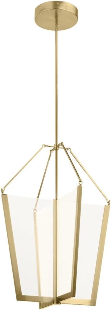 Elstead Lighting QN-CALTERS-P-L-CG QUINTIESSE Hängeleuchte Calters Integrated LED 72. 3W 3000K Aluminium, Champagner Gold; H:73. 2cm Ø52. 8cm höhenverstellbar Bild 1