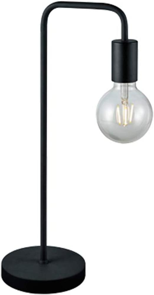 Minimalistische LED Tischleuchte, Metall Schwarz matt, Höhe 51cm Bild 1