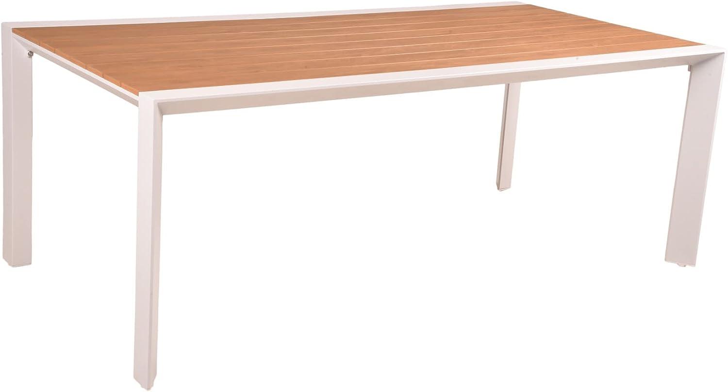 Tisch VENICE 200cm Alu Kunststoff in Holzoptik Holz-Optik Gartentisch Garten Gartenmöbel Möbel Bild 1