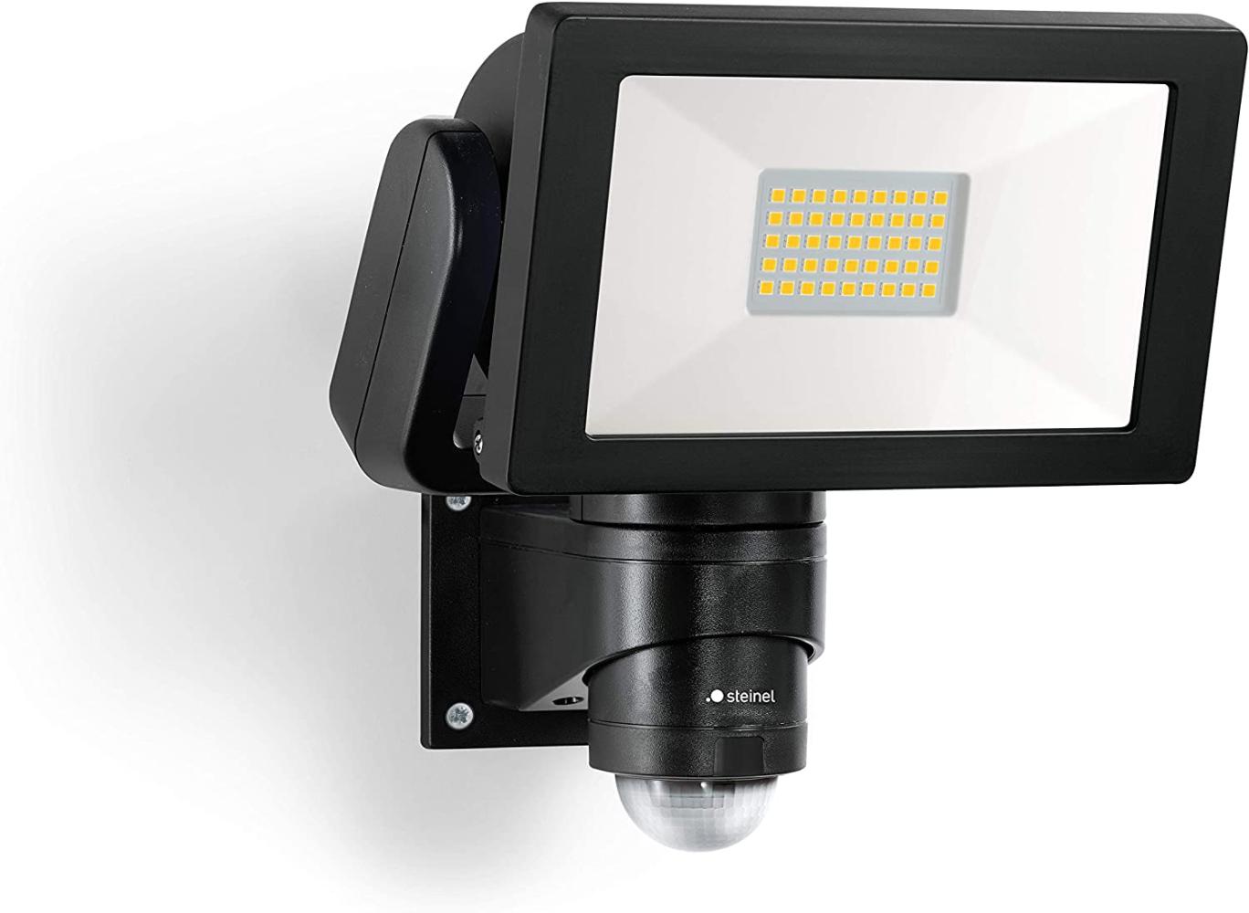 Steinel LED-Außenstrahler LS 300 S schwarz, mit 240° Bewegungsmelder, 2962 lm, 29,5 W, neutralweiß Bild 1