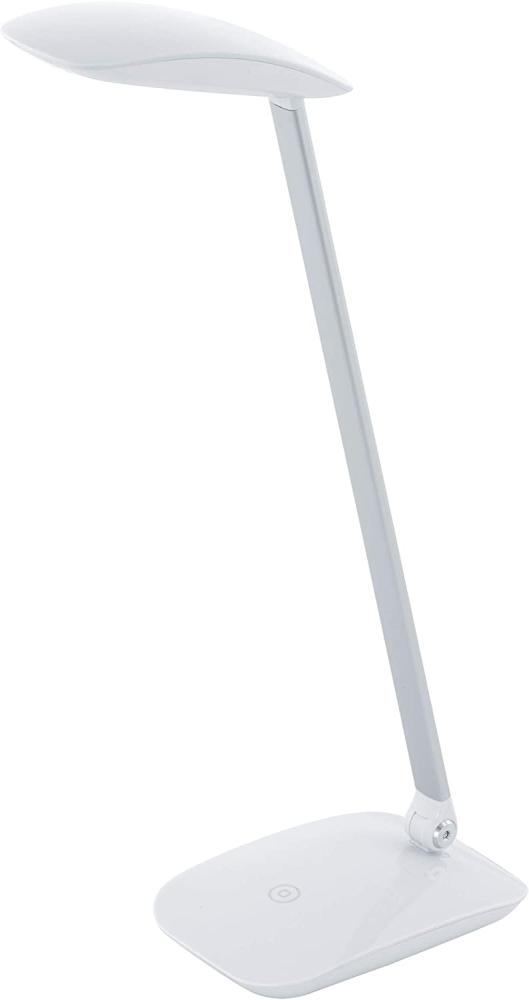 Eglo 95695 Tischleuchte Cajero mit Dimmer (Touchdimmer) in weiß 4,5W L:15 H:50cm Bild 1