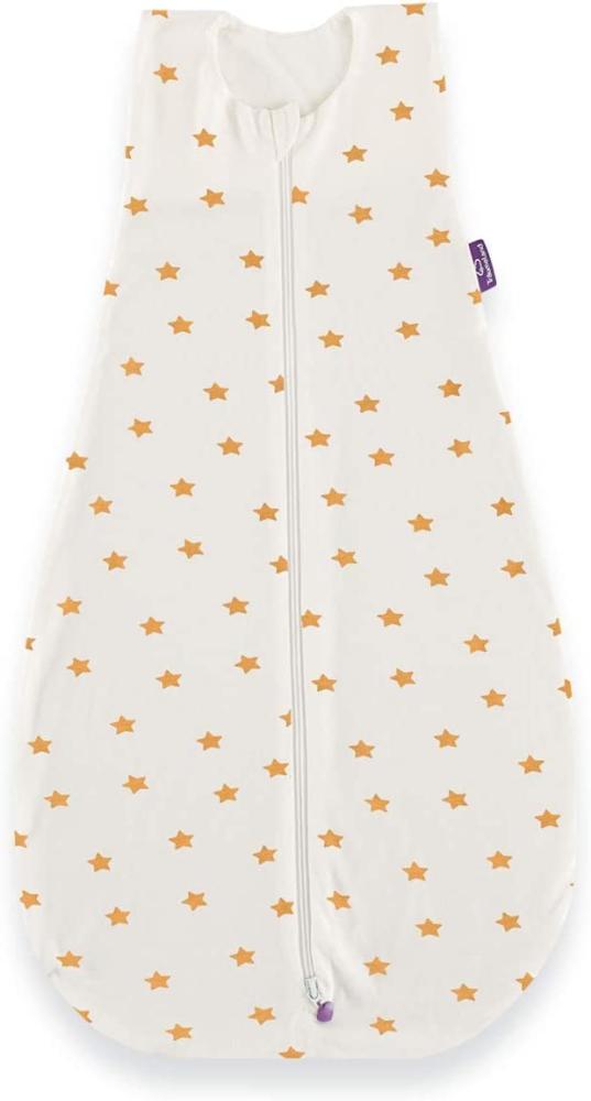 Träumeland Sommerschlafsack LIEBMICH Tencel Größe 70 weiß mit gelben Sternen Bild 1