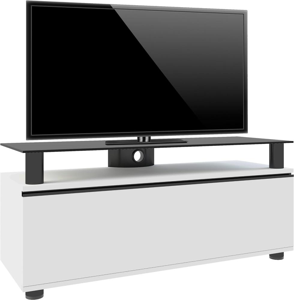 VCM LCD LED Premium TV Rack Clano Schwarzlack Bild 1