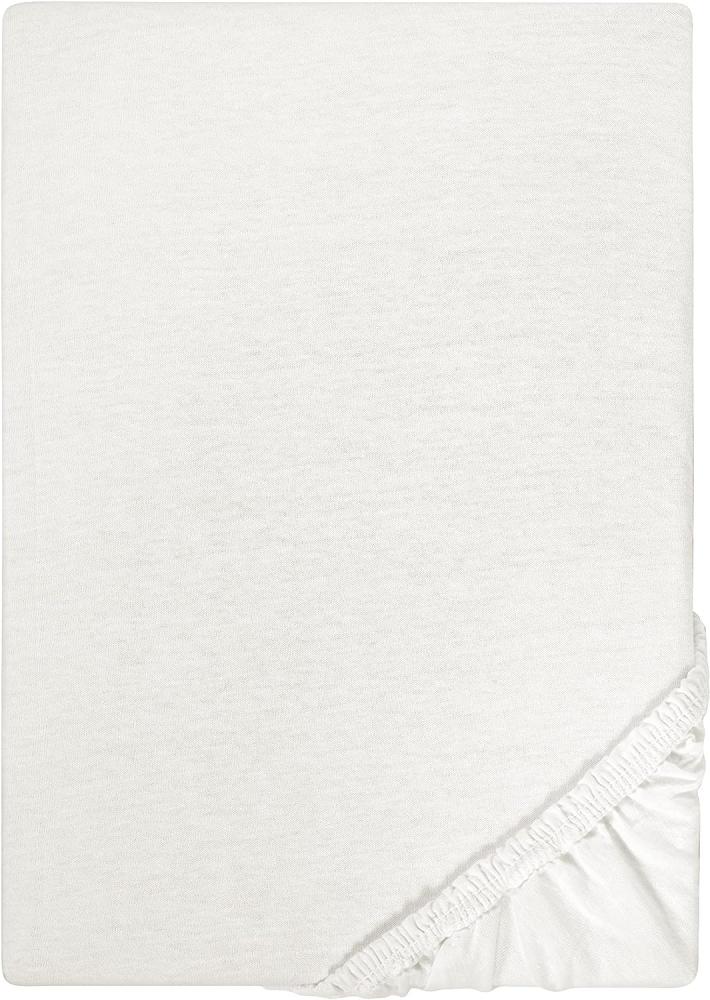 Biberna Jersey-Stretch Spannbettlaken Spannbetttuch 140x200 cm - 160x200 cm Grau Bild 1