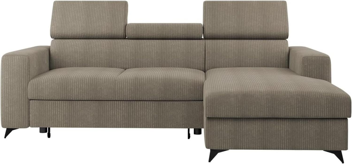 Ecksofa Kiarge Premium Cord (Farbe: Poso 02, Seite: Rechts 2R+LC) Bild 1