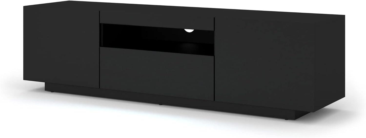 TV-Schrank AURA 150 cm schwarz matt Bild 1