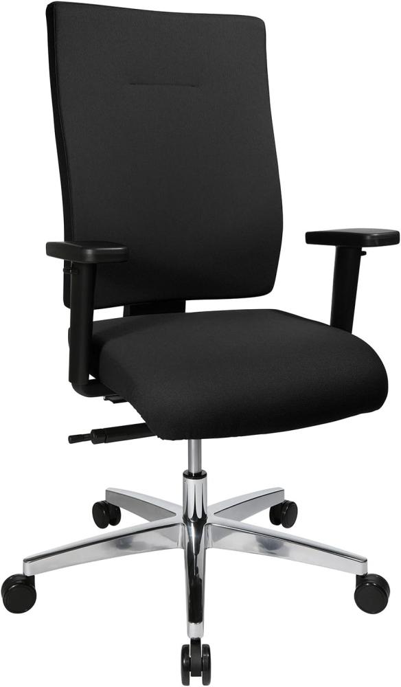 Topstar Profistar 15 Bürostuhl, Schreibtischstuhl, inkl. Armlehnen H1, Stoff, 56 x 67 x 109 cm, schwarz Bild 1