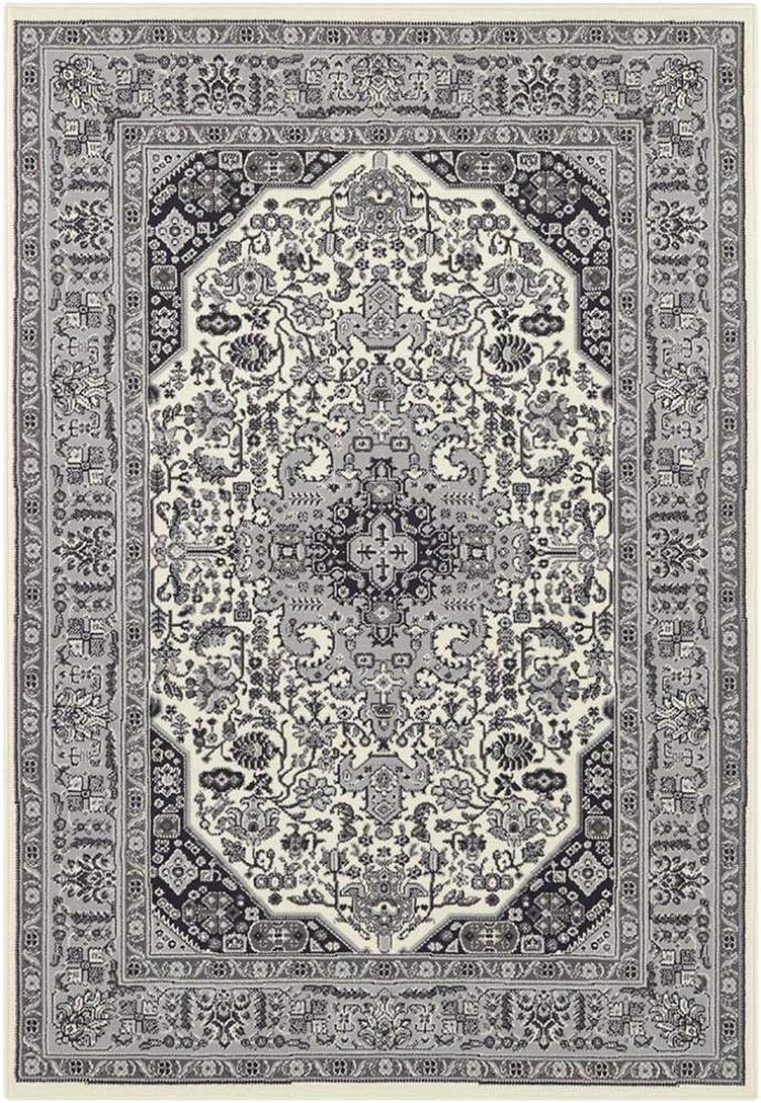 Orientalischer Kurzflor Teppich Skazar Isfahan Creme - 200x290x0,9cm Bild 1