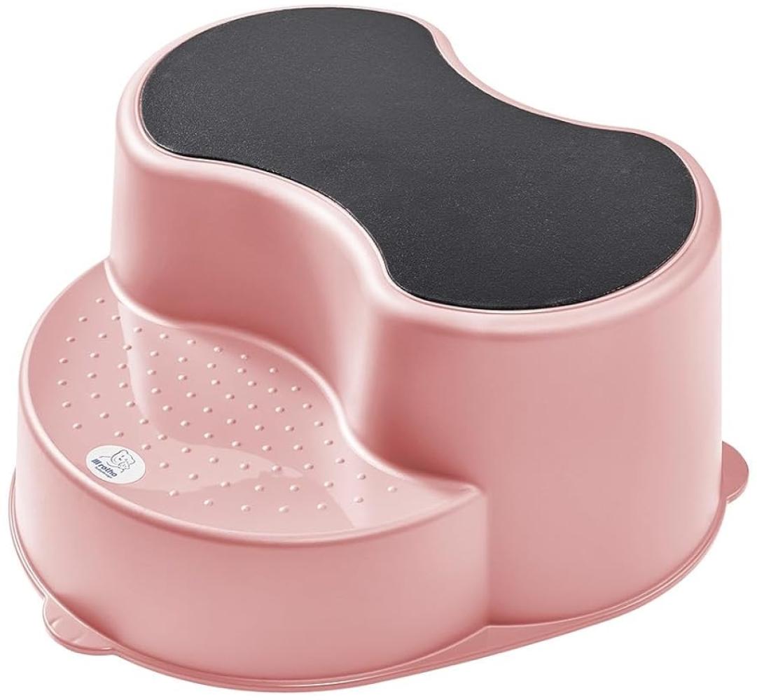 Rotho Babydesign Kinderschemel Tritthocker TOP recycelt (Kunststoff) rosa Bild 1