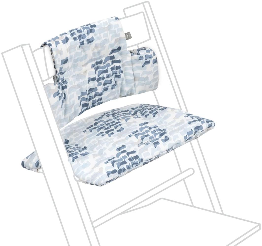 Stokke Sitzkissen für 'Tripp Trapp' Hochstuhl, Waves Blue Bild 1
