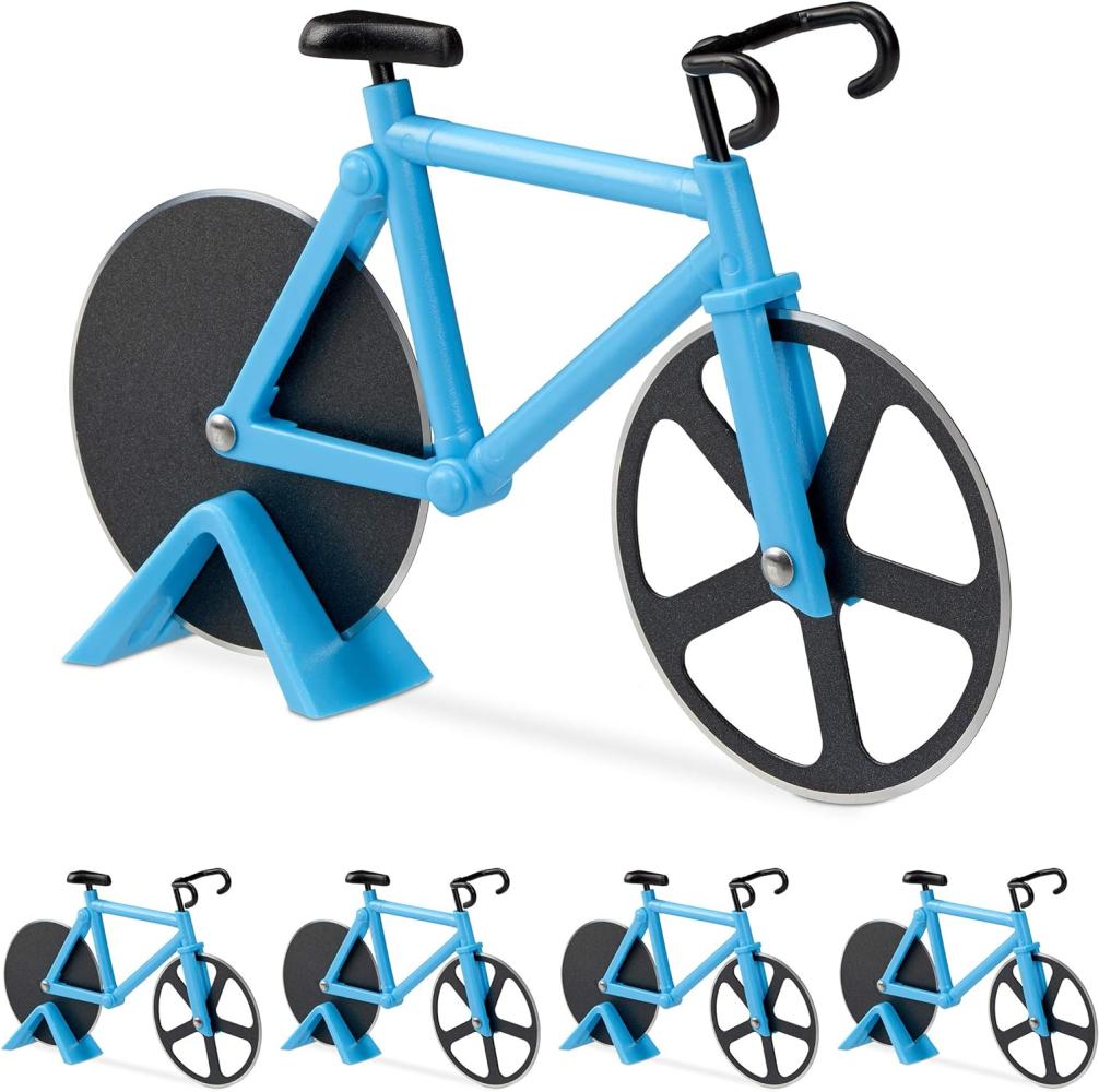5 x Fahrrad Pizzaschneider blau 10025809 Bild 1