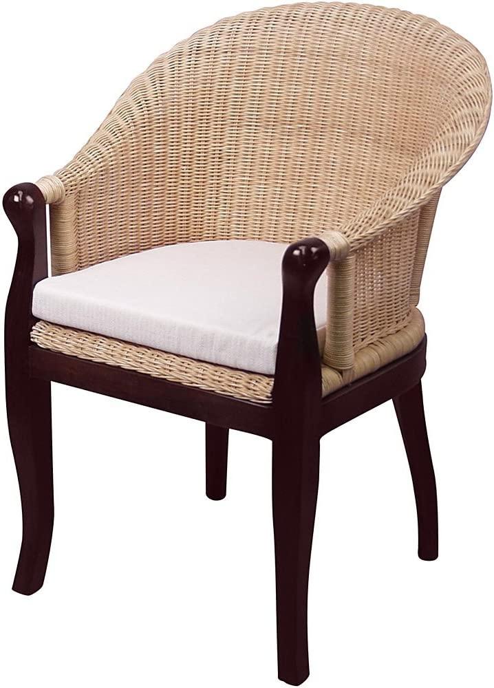 Rattan-Sessel "Berta" braun/beige Bild 1
