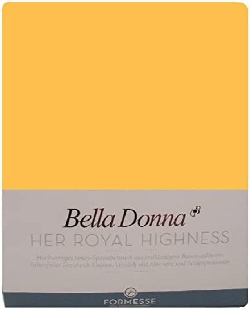 Formesse Bella-Donna Jersey Spannbettlaken | 120x200 - 130x220 cm | goldgelb Bild 1