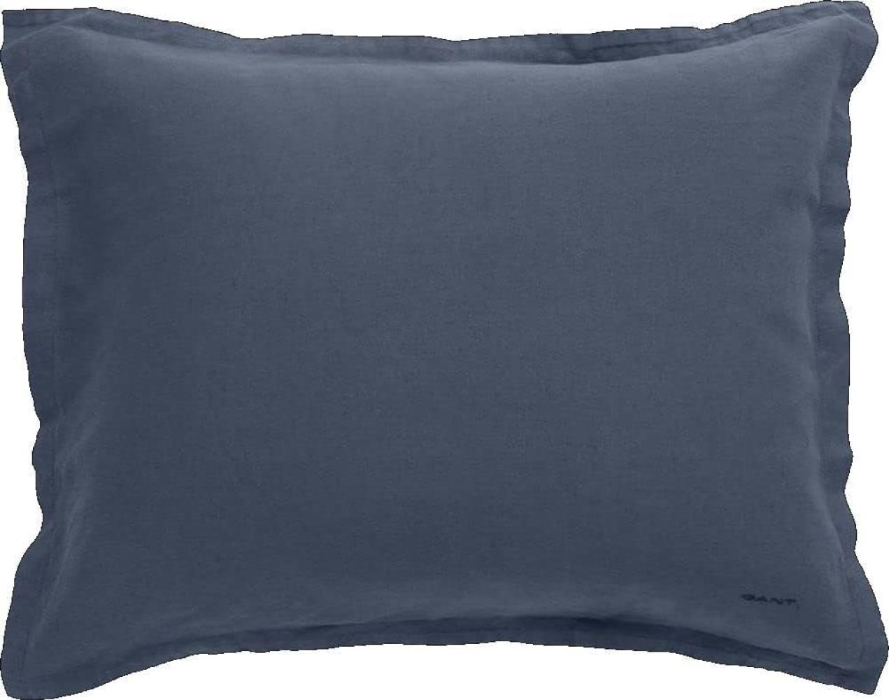 GANT Kopfkissenbezug Cotton Linen Sateen Blue 40 x 80 cm Bild 1