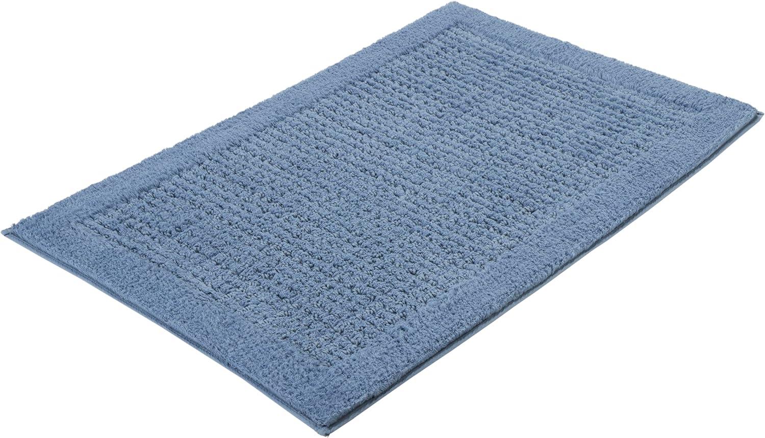 Kleine Wolke Badteppich Net | 60x90 cm | stahlblau Bild 1