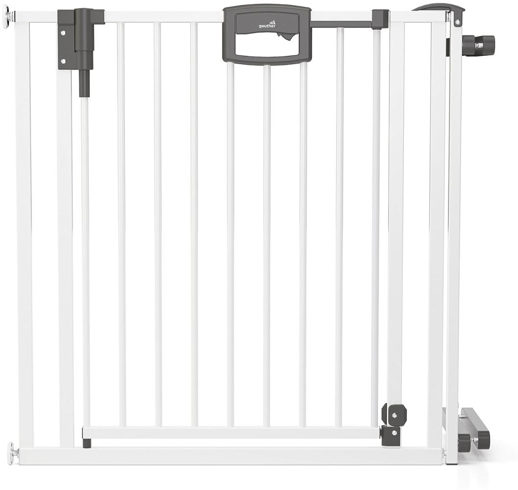 Treppenschutzgitter Easylock zum Klemmen für Öffnungen 84.5-124.5 cm aus Metall Breite 108 cm - 116,5 cm Bild 1