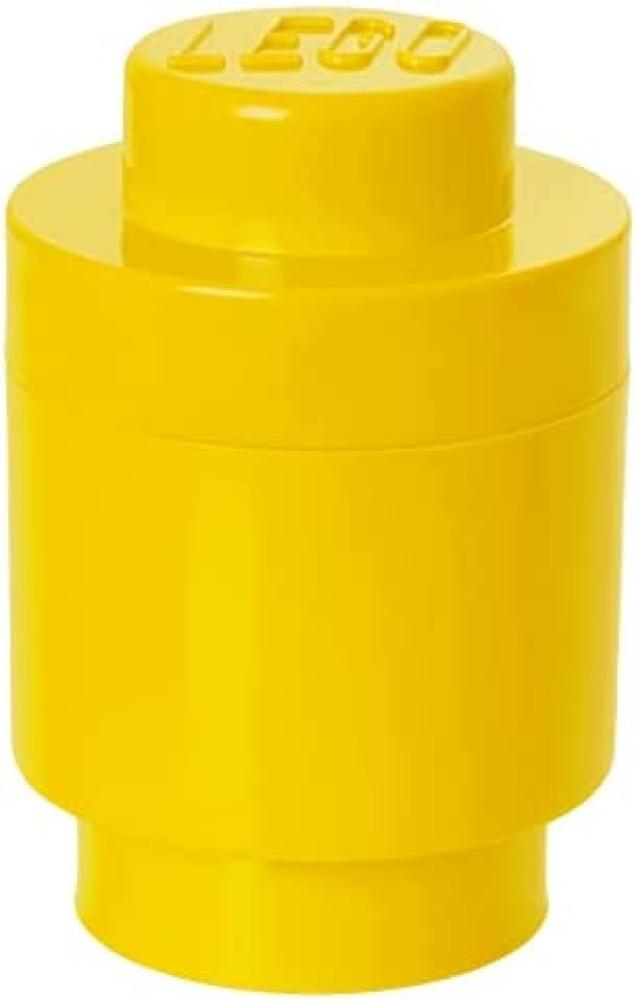 Lego 'Storage Brick 1' Aufbewahrungsbox gelb rund Bild 1