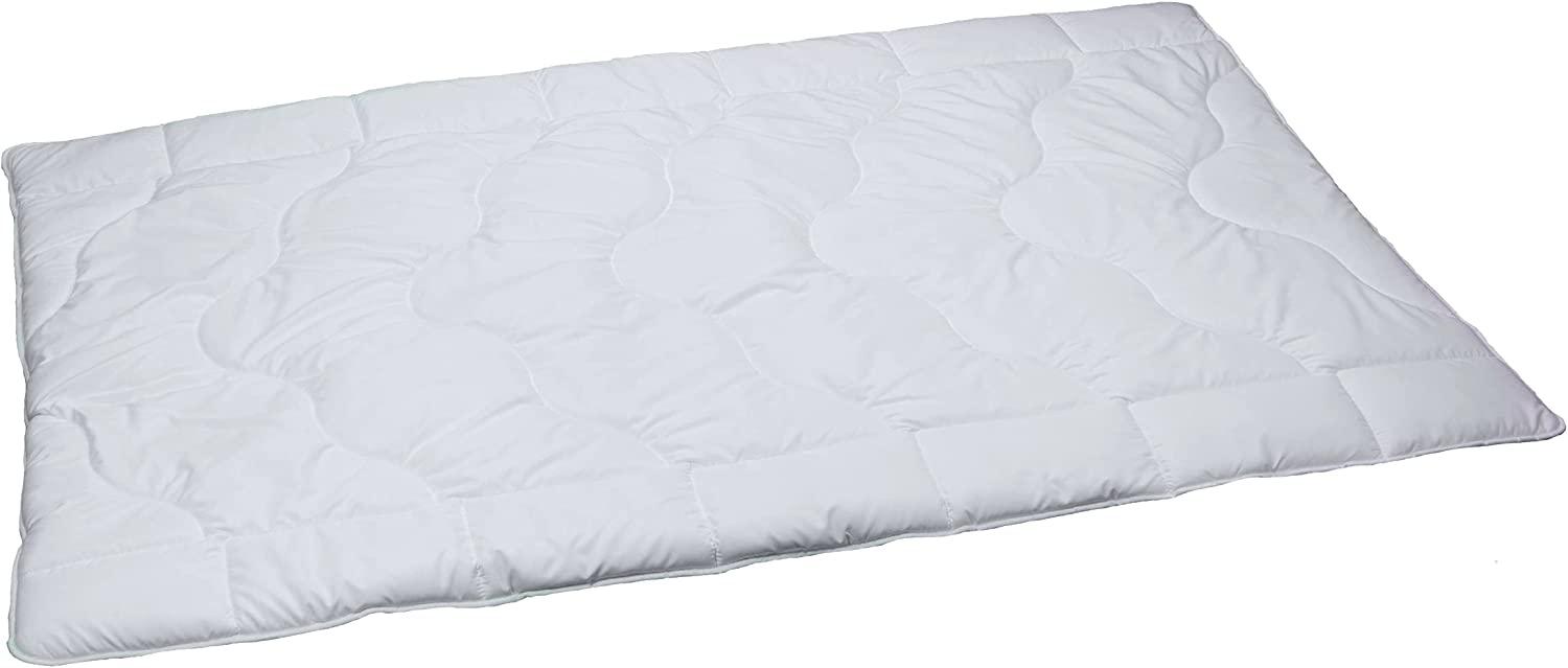 Pflegeleichte warme Winter-Bettdecke aus Mikrofaser, unkompliziert mit Füllung bei 60° waschbar, 200 x 220 cm, Doppelbettdecke Standardmaß Bild 1