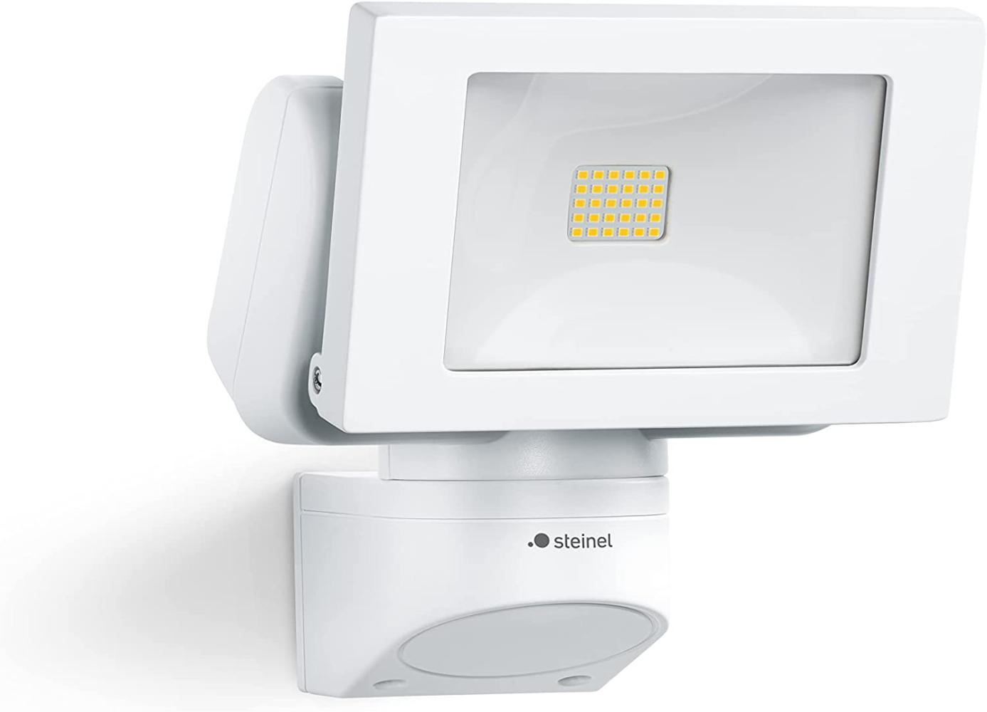Steinel LED-Außenstrahler LS 150 weiß, schwenkbar, 14,7 W, 1375lm, neutralweiß 4000 K, IP44 Bild 1