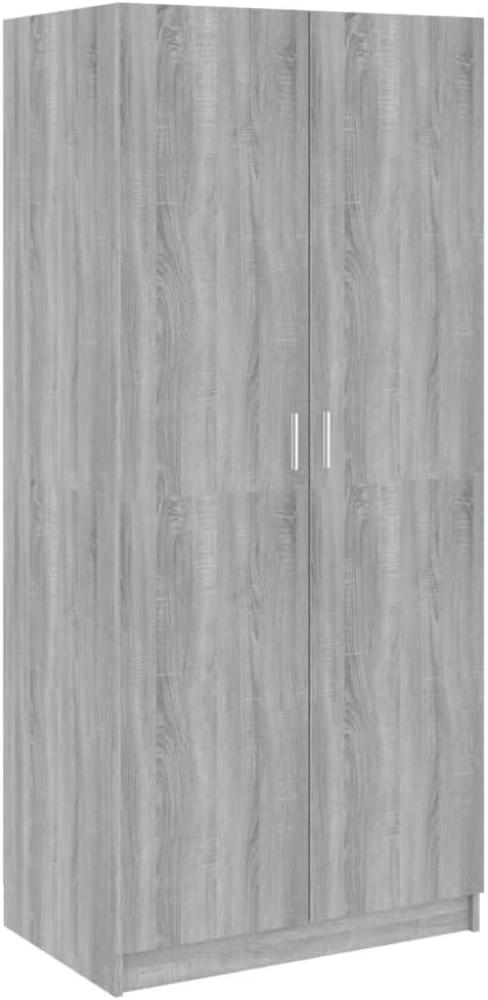 Kleiderschrank, Holzwerkstoff, Grau Sonoma 80x52x180 cm Bild 1