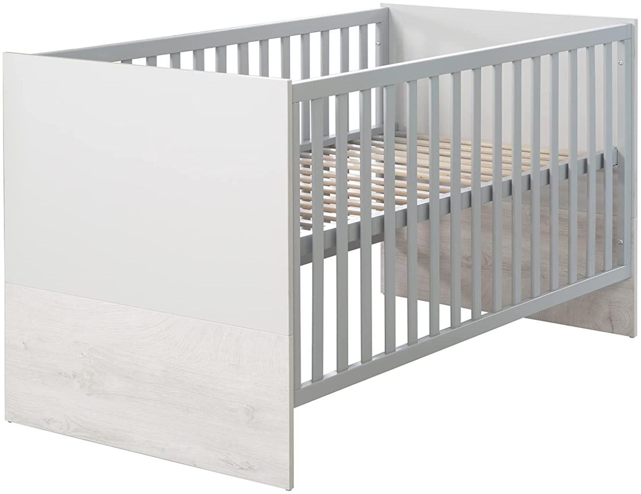 Roba 'Maren 2' Kombi-Kinderbett, 70x140cm, weiß/lichtgrau Bild 1