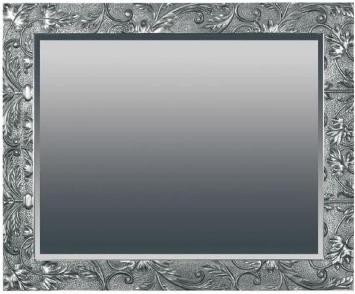 Casa Padrino Barock Spiegel Silber 110 x H. 90 cm - Rechteckiger Wandspiegel im Barockstil - Prunkvoller Antik Stil Garderoben Spiegel - Barock Interior - Handgefertigte Barock Möbel Bild 1