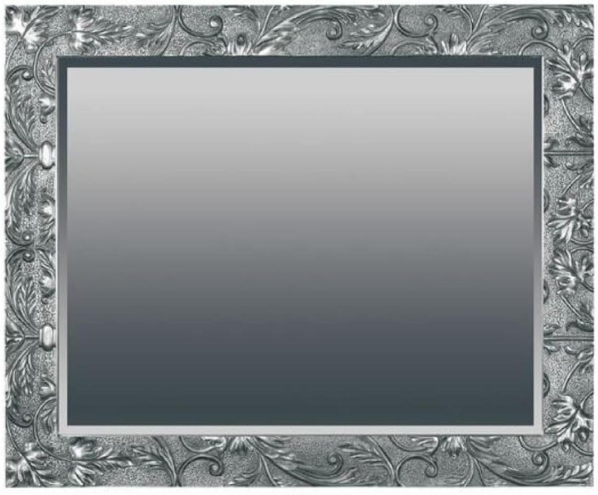 Casa Padrino Barock Spiegel Silber 110 x H. 90 cm - Rechteckiger Wandspiegel im Barockstil - Prunkvoller Antik Stil Garderoben Spiegel - Barock Interior - Handgefertigte Barock Möbel Bild 1