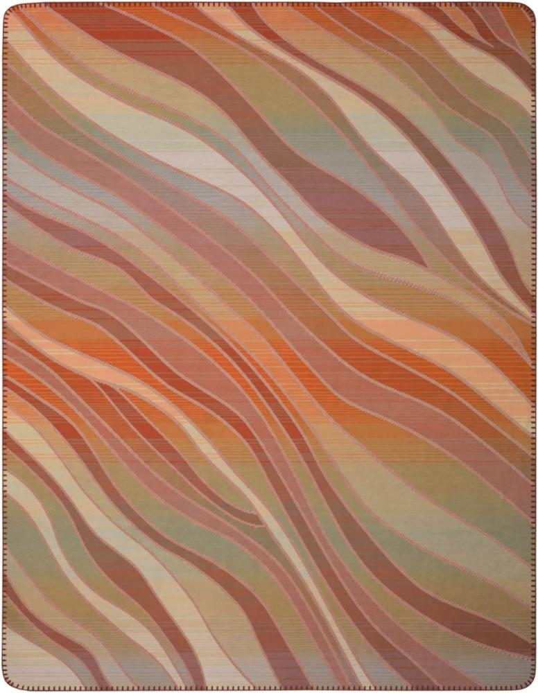 Biederlack Wohndecke Love Größe 150x200 cm rot/orange Plaid Bild 1