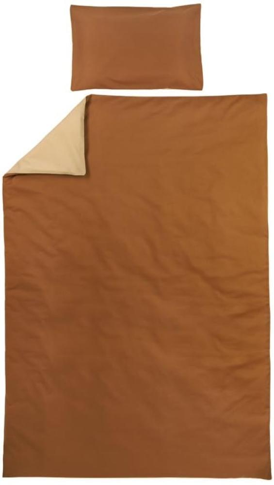 Meyco Uni Bettbezug Camel / Warm Sand 140 x 200 / 220 cm Bild 1