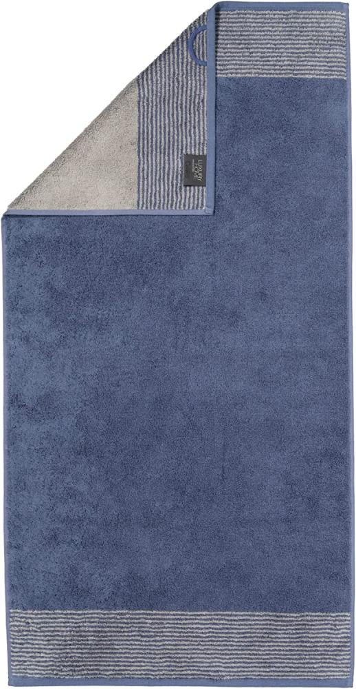 Cawö Handtücher Two-Tone | Handtuch 50x100 cm | nachtblau Bild 1