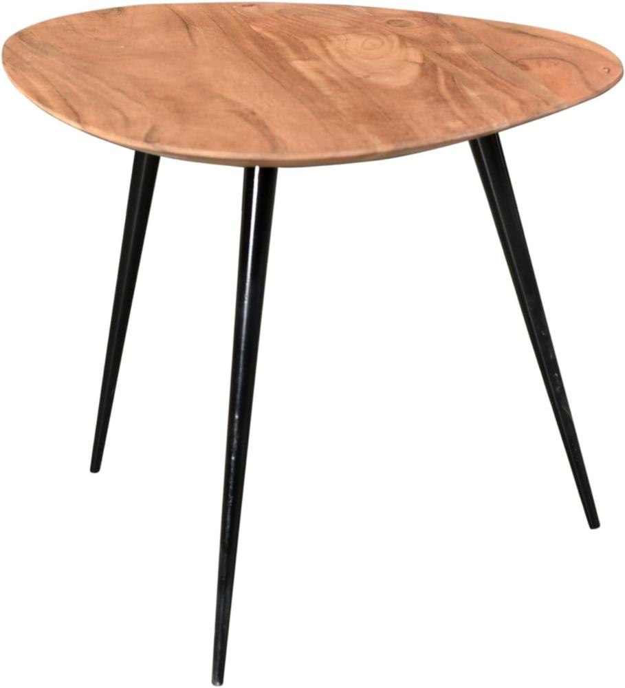 Beistelltisch Akazie Couchtisch Sofatisch Holz Wohnzimmer Tisch Kaffeetisch Bild 1