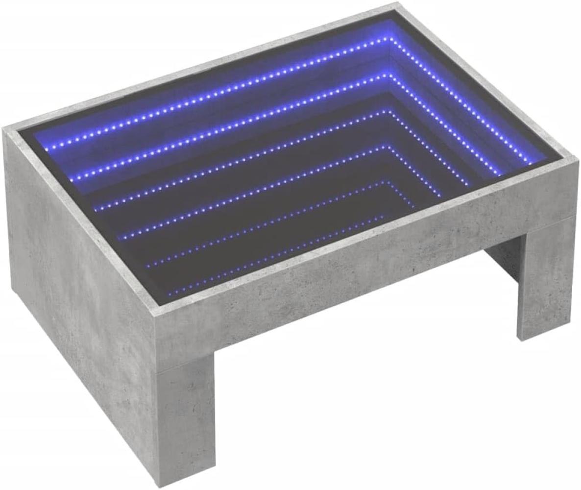 Couchtisch mit Infinity-LED Betongrau 70x50x30 cm 847612 Bild 1