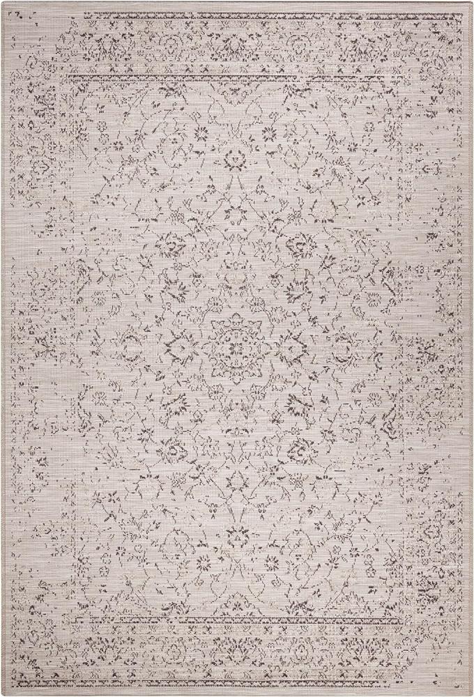 In- und Outdoor Teppich Orient Grau - 77x200x0,3cm Bild 1
