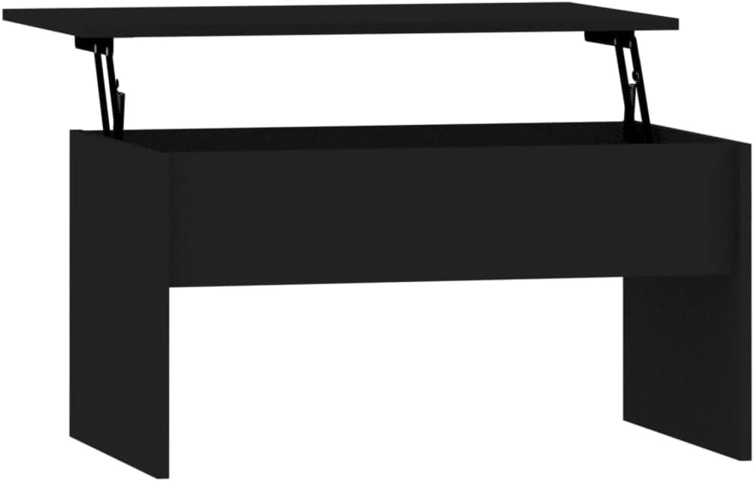 Couchtisch Schwarz 80x50,5x41,5 cm Holzwerkstoff Bild 1