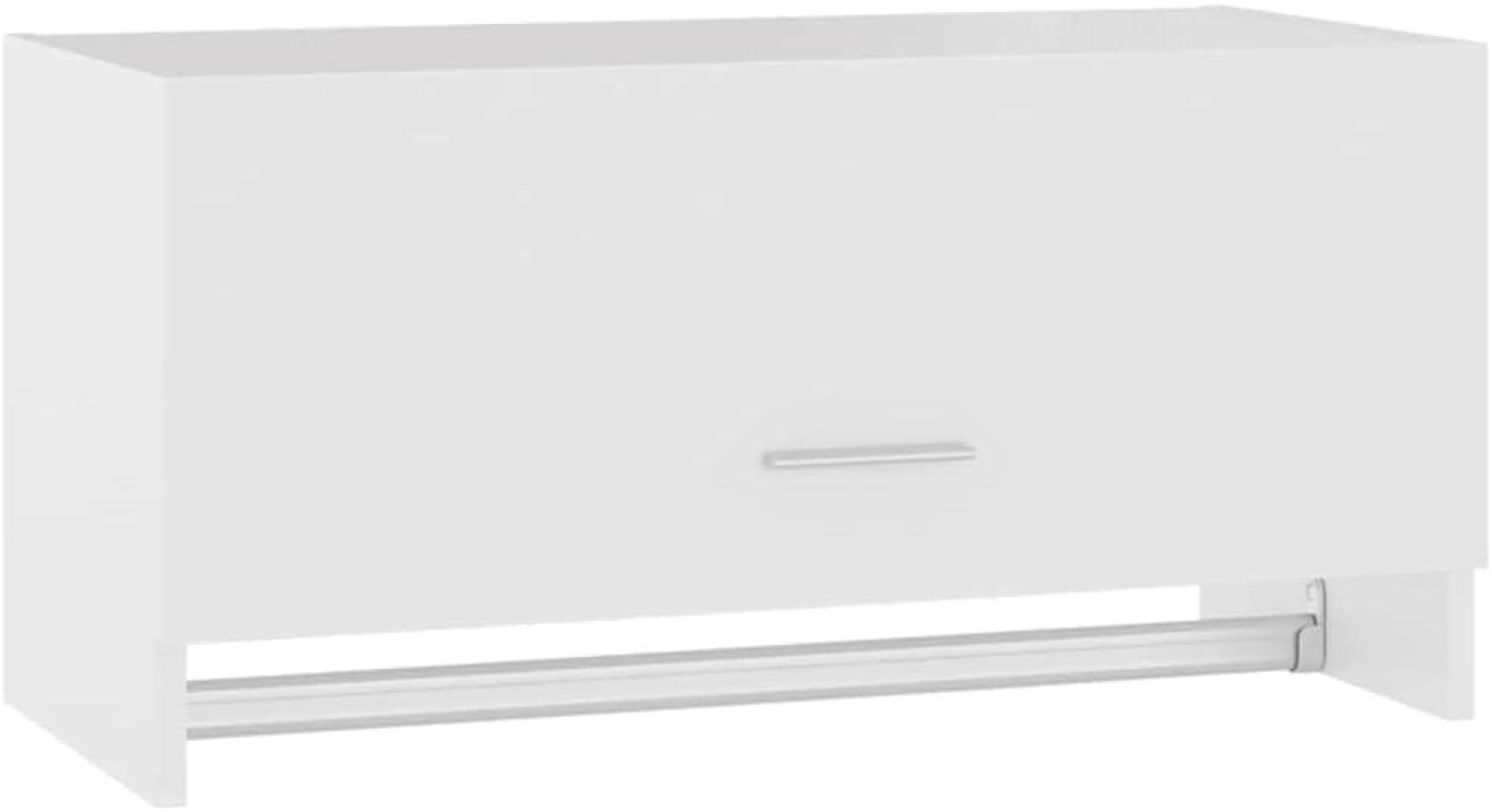 vidaXL Kleiderschrank Weiß 70x32,5x35 cm Spanplatte Bild 1